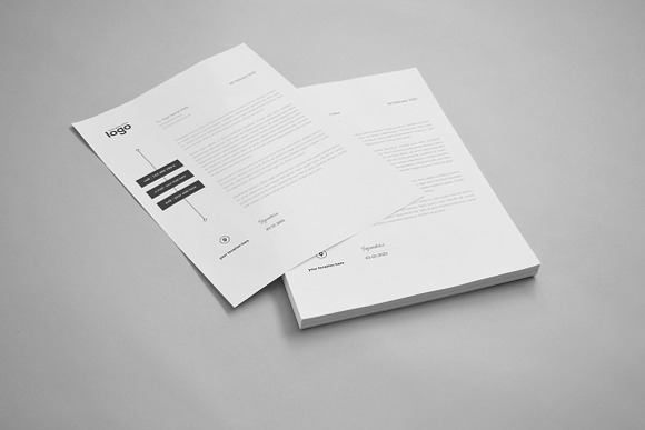 Minimal Letterhead in Stationery Templates - product preview 4
