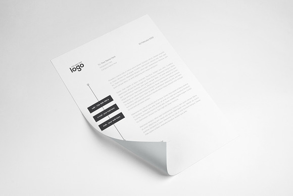 Minimal Letterhead in Stationery Templates - product preview 5