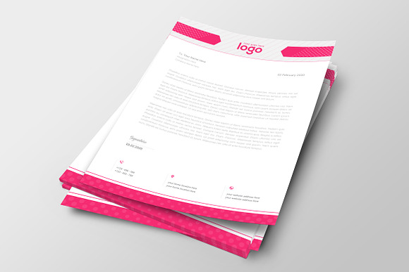 Simple Letterhead in Stationery Templates - product preview 1