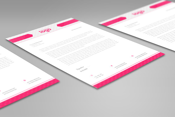Simple Letterhead in Stationery Templates - product preview 3