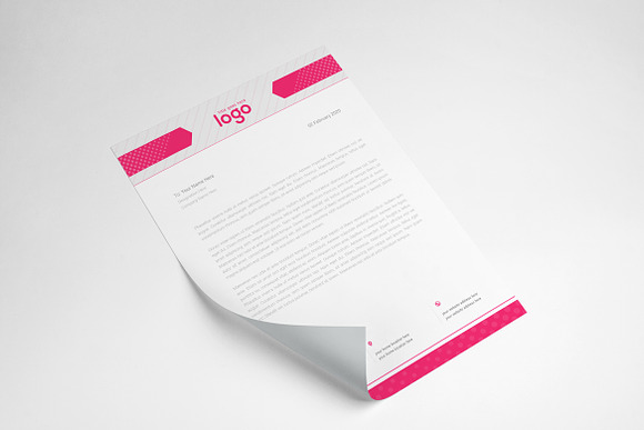 Simple Letterhead in Stationery Templates - product preview 5