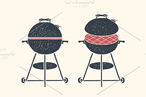 Barbecue, grill. Poster bbq
