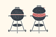 Barbecue, grill. Poster bbq
