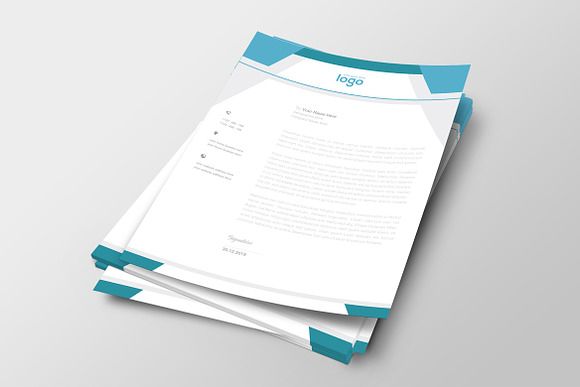 Abstract Simple Letterhead in Stationery Templates - product preview 1