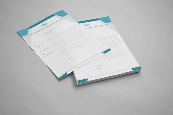 Abstract Simple Letterhead in Stationery Templates - product preview 4