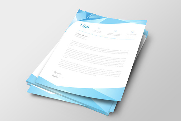 Abstract Letterhead in Stationery Templates - product preview 1