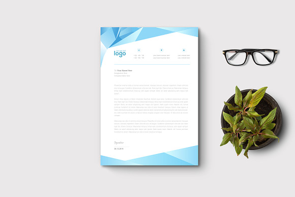 Abstract Letterhead in Stationery Templates - product preview 3