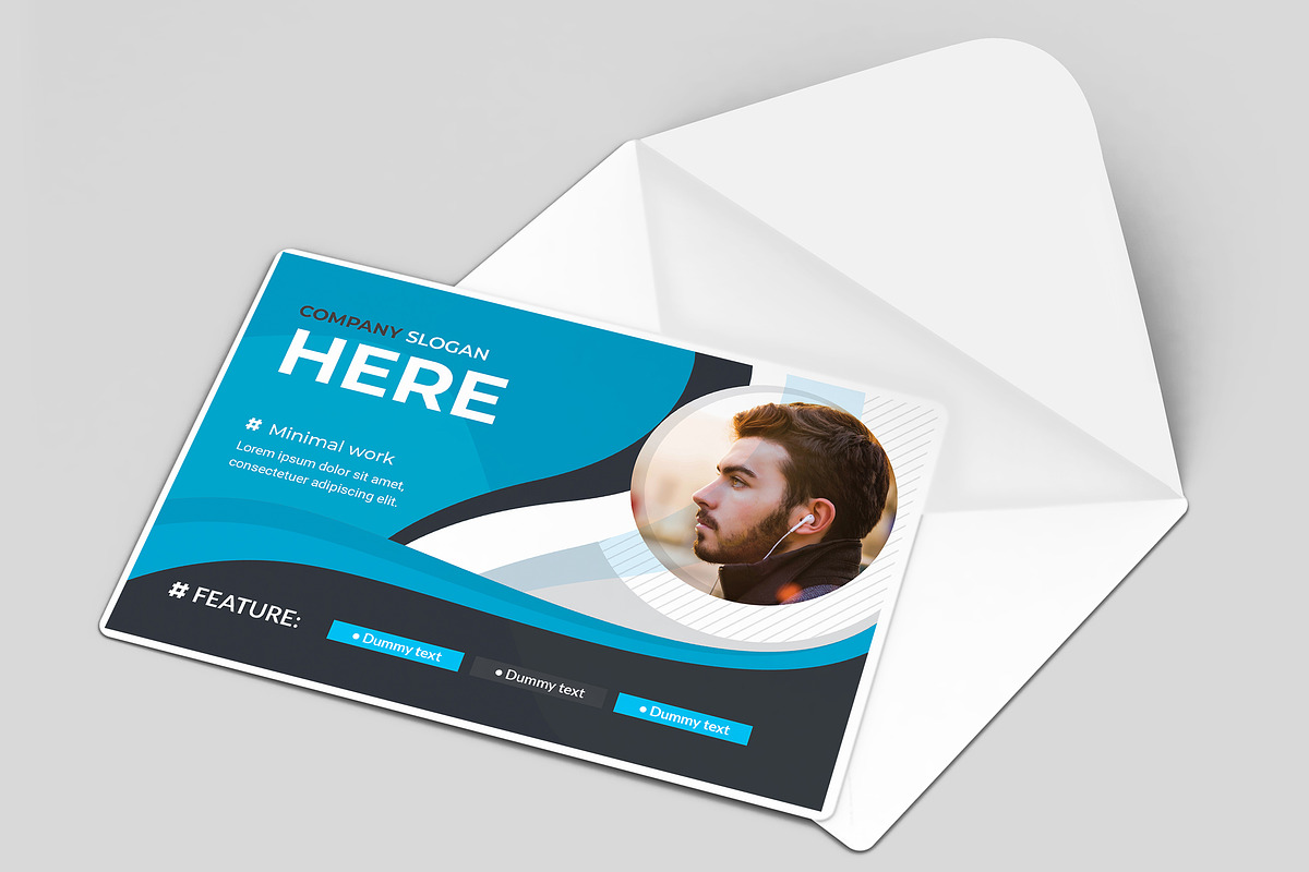 Post Card Design in Postcard Templates - product preview 8