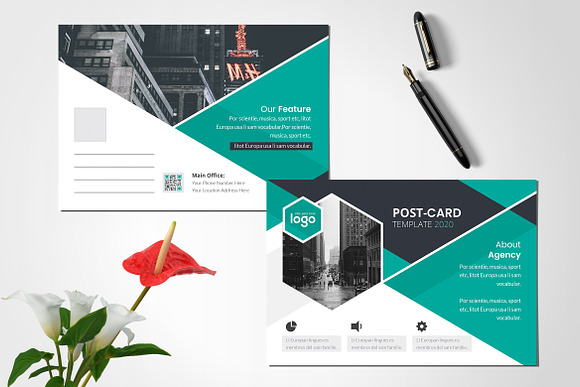 Post Card in Postcard Templates - product preview 3