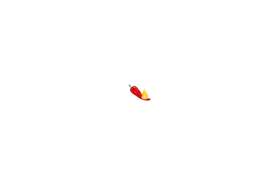 Animation Red Chili Pepper on Fire 