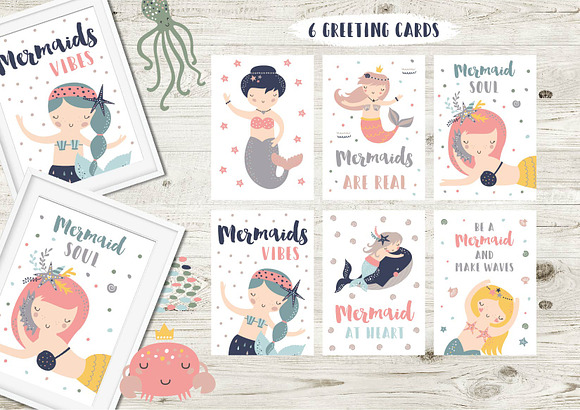 Mermaids vibes in Illustrations - product preview 2