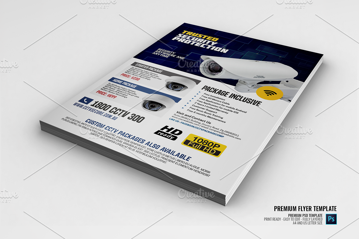 CCTV Shop Promo Flyer in Flyer Templates - product preview 8
