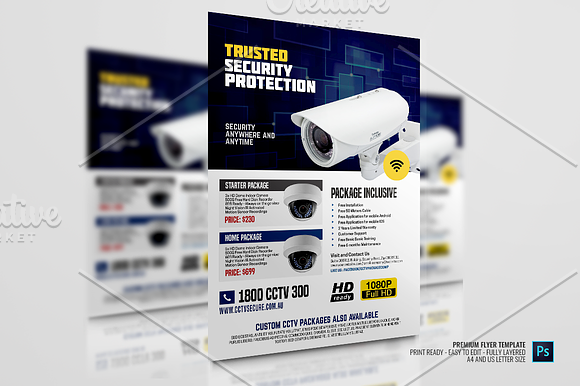 CCTV Shop Promo Flyer in Flyer Templates - product preview 1