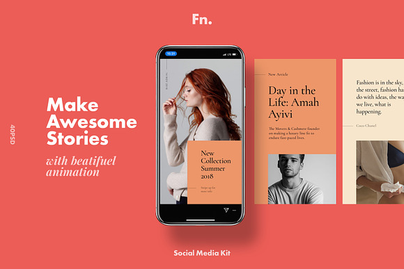 FN - Social Media Kit for Instagram in Instagram Templates - product preview 3