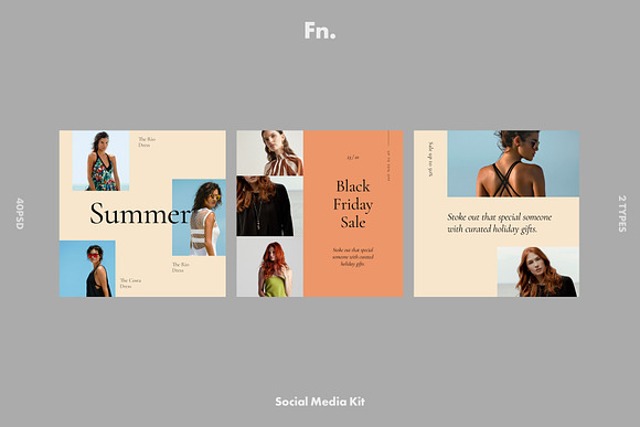 FN - Social Media Kit for Instagram in Instagram Templates - product preview 4