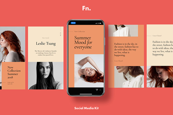 FN - Social Media Kit for Instagram in Instagram Templates - product preview 7