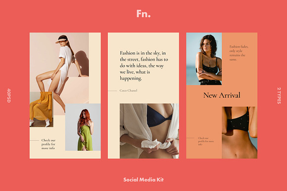 FN - Social Media Kit for Instagram in Instagram Templates - product preview 8