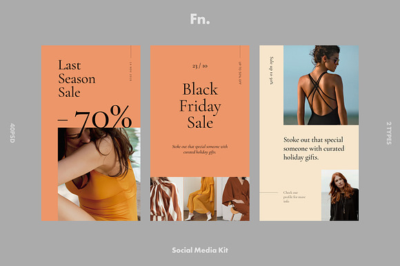 FN - Social Media Kit for Instagram in Instagram Templates - product preview 9