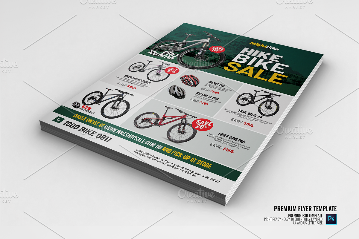Bicycle Sale Flyer in Flyer Templates - product preview 8