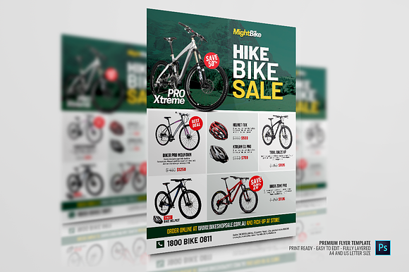 Bicycle Sale Flyer in Flyer Templates - product preview 1