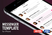 Messenger Template for iPhone
