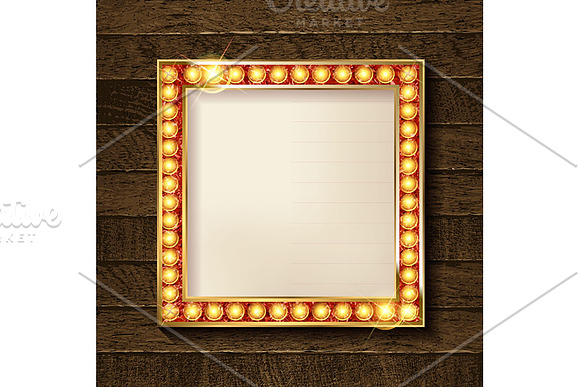 3 Square glowing frames in Graphics - product preview 1