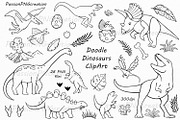 Doodle Dinosaur Clipart