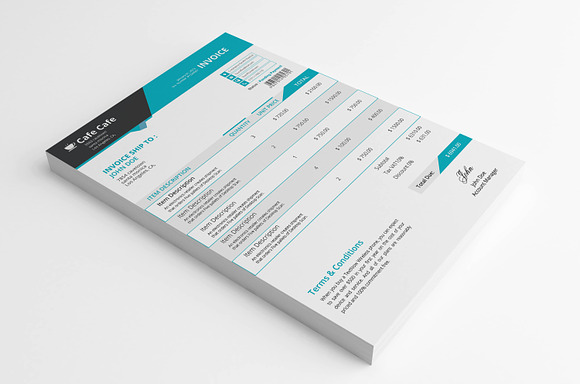 Business Invoice Template in Stationery Templates - product preview 2