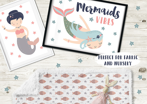 Mermaids vibes in Illustrations - product preview 5
