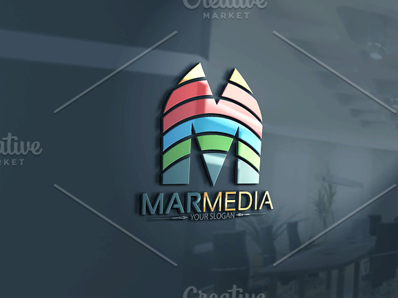 M Letter Logo in Logo Templates - product preview 1