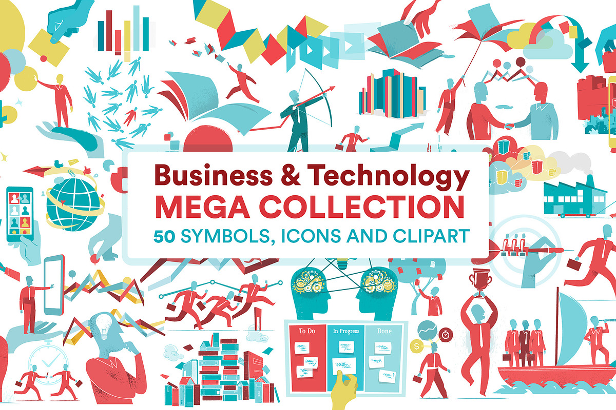 Business & Technology Mega Bundle in Illustrations - product preview 8