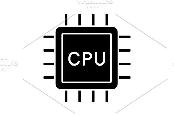 CPU glyph icon