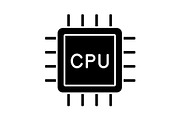 CPU glyph icon