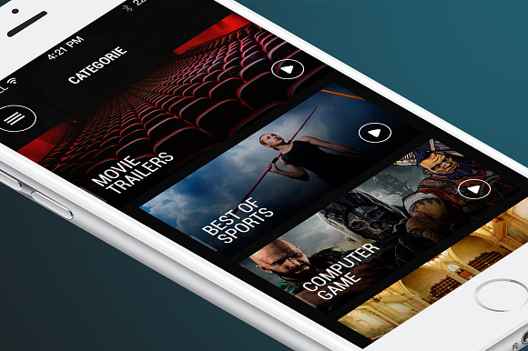Movie App template in UI Kits and Libraries - product preview 1