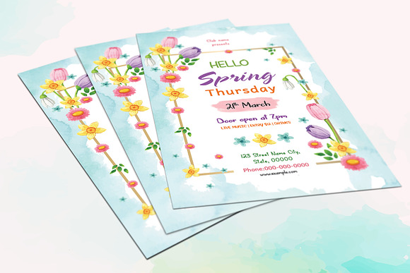 Spring Festival Flyer - V965 in Flyer Templates - product preview 2