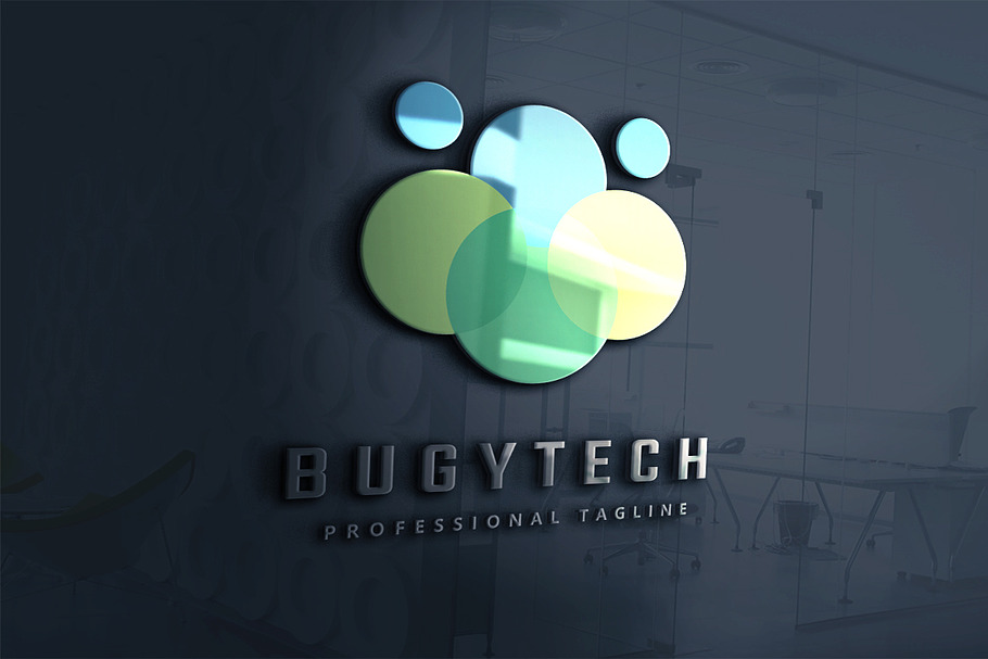 Bug Technology Logo in Logo Templates - product preview 8