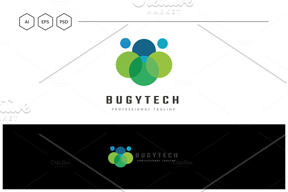 Bug Technology Logo in Logo Templates - product preview 4
