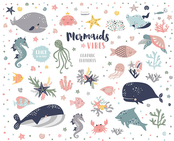 Mermaids vibes in Illustrations - product preview 8
