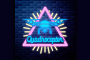 Vintage Quadrocopter emblem