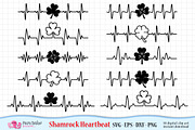 Shamrock Heartbeat SVG