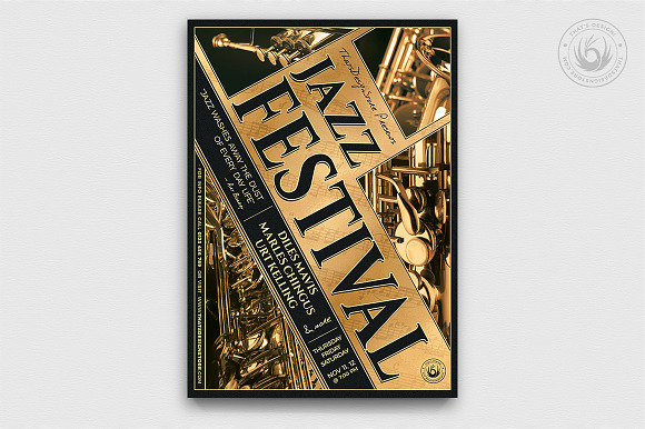 10 Jazz Festival Flyer Bundle in Flyer Templates - product preview 1