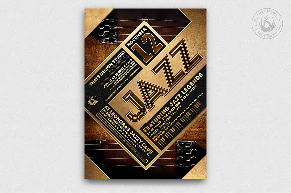 10 Jazz Festival Flyer Bundle in Flyer Templates - product preview 4