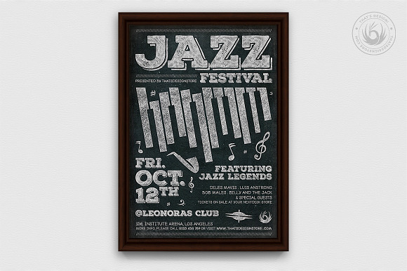 10 Jazz Festival Flyer Bundle in Flyer Templates - product preview 6