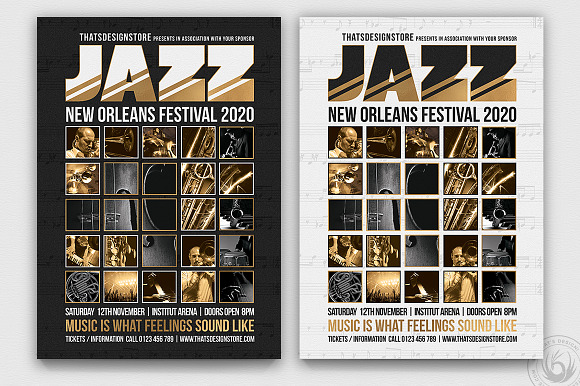 10 Jazz Festival Flyer Bundle in Flyer Templates - product preview 8