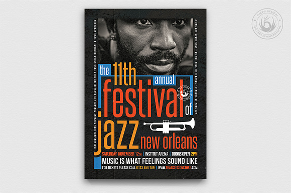 10 Jazz Festival Flyer Bundle in Flyer Templates - product preview 9