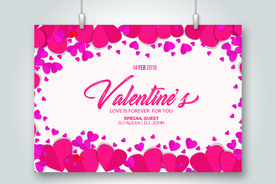 Valentine's Day Love Flyer Templates