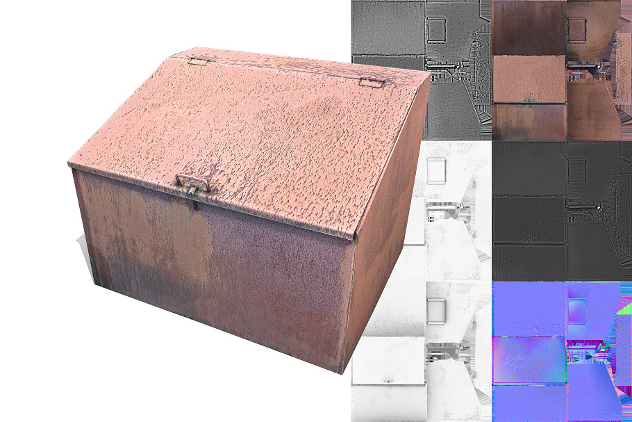 Street Metal Box in Urban - product preview 3