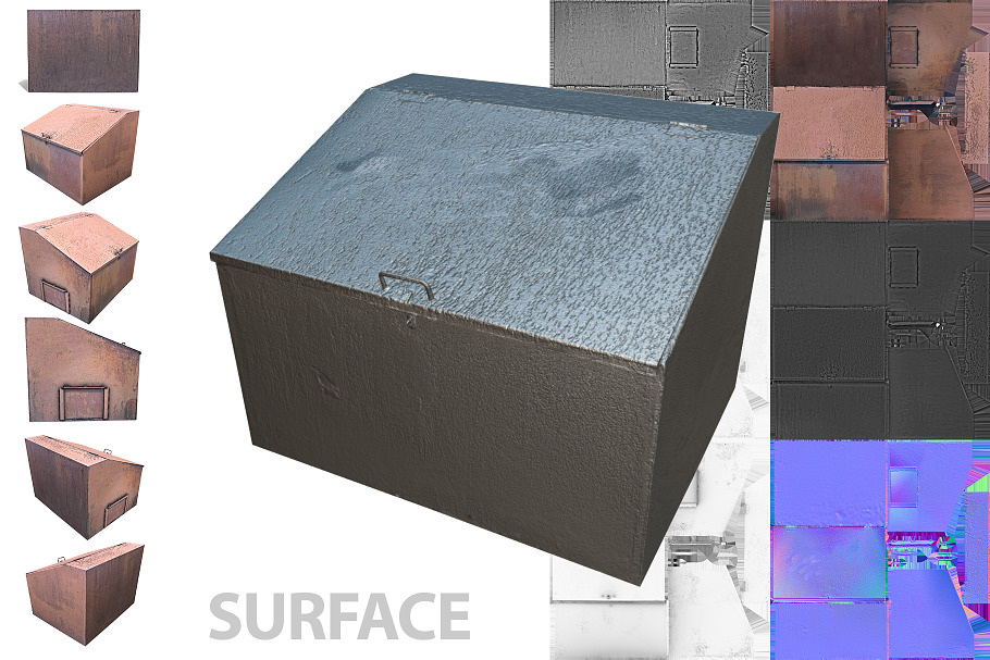 Street Metal Box in Urban - product preview 9