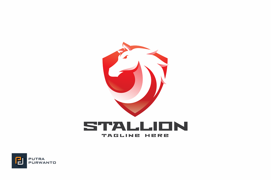 Stallion Shield - Logo Template in Logo Templates - product preview 8