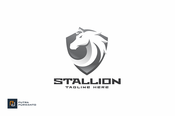 Stallion Shield - Logo Template in Logo Templates - product preview 1
